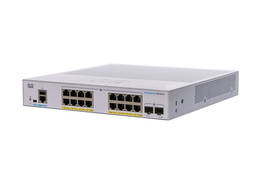 You Recently Viewed Cisco CBS350-16FP-2G-UK 16-Port L3 GE Managed PoE Switch Image